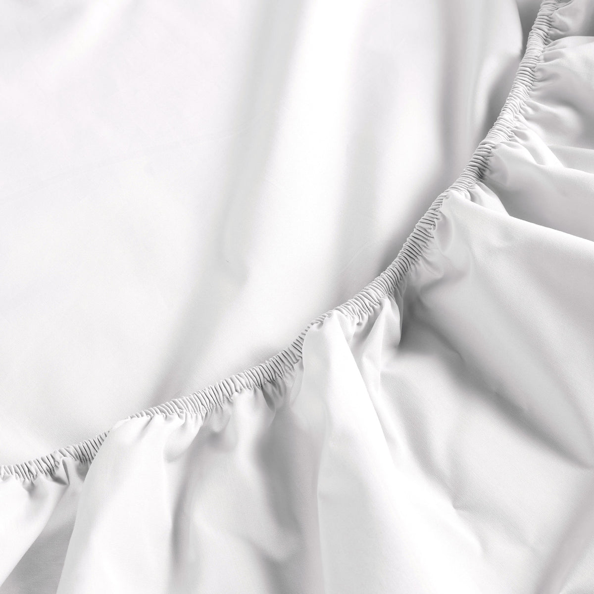 Pure Organic Cotton Fitted Sheets - 200 TC, Soft & Breathable - Christy