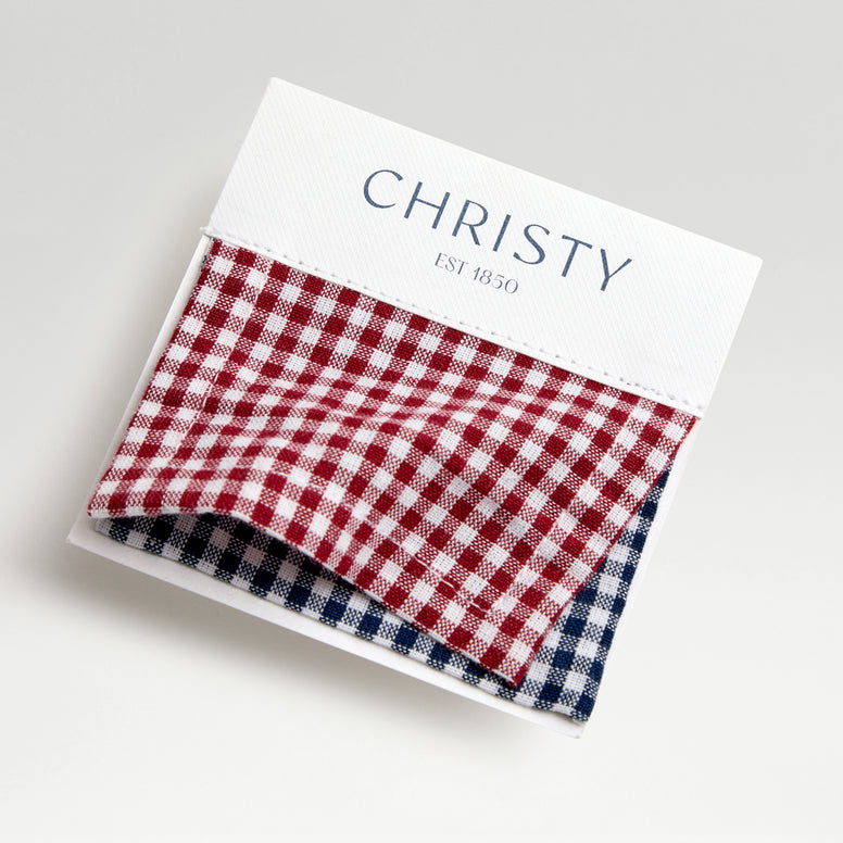 Gingham Bedlinen Swatch Card