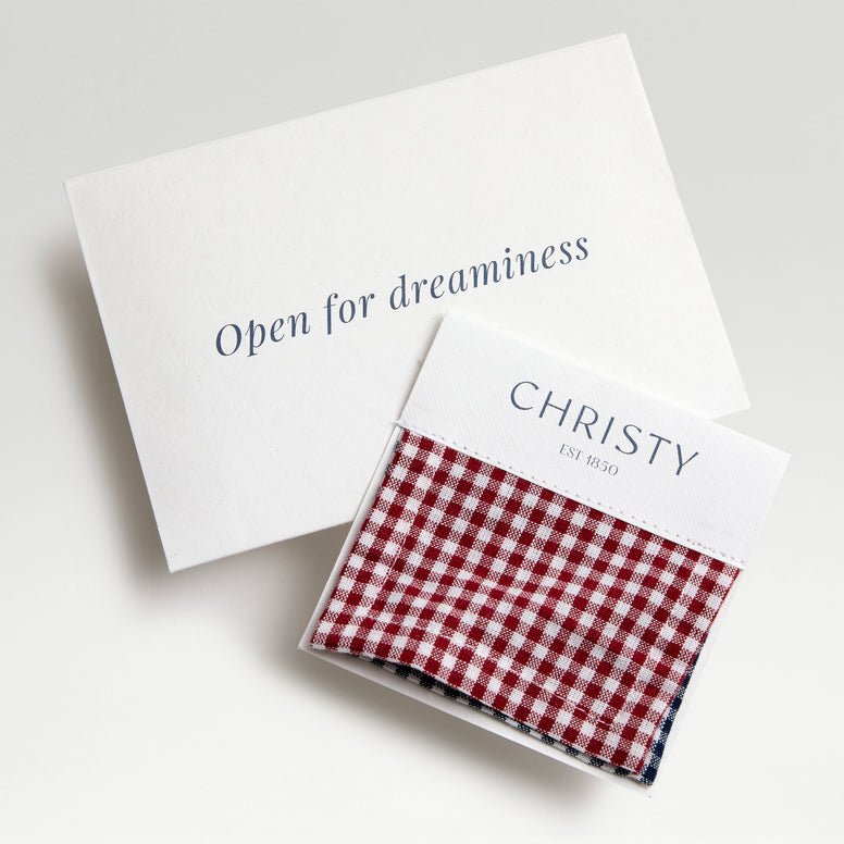 Gingham Bedlinen Swatch Card