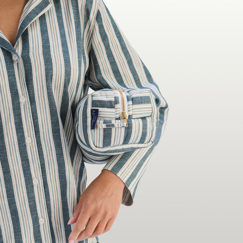 Calder Stripe Make Up Bag