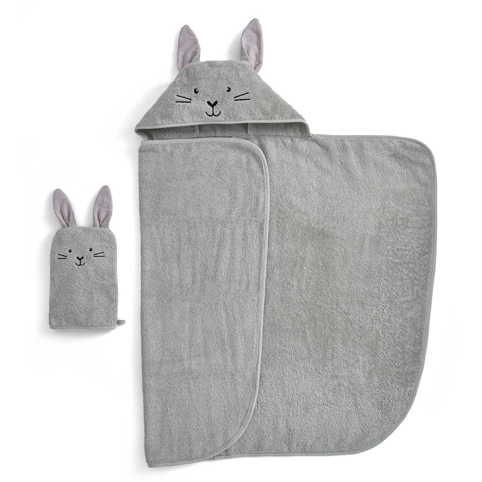 Bunny Cuddle Wrap & Mitt Set