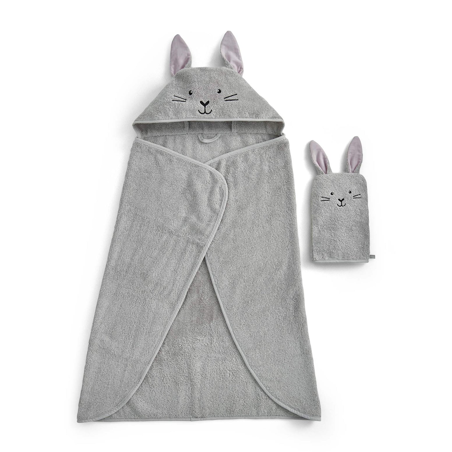 Bunny Cuddle Wrap & Mitt Set