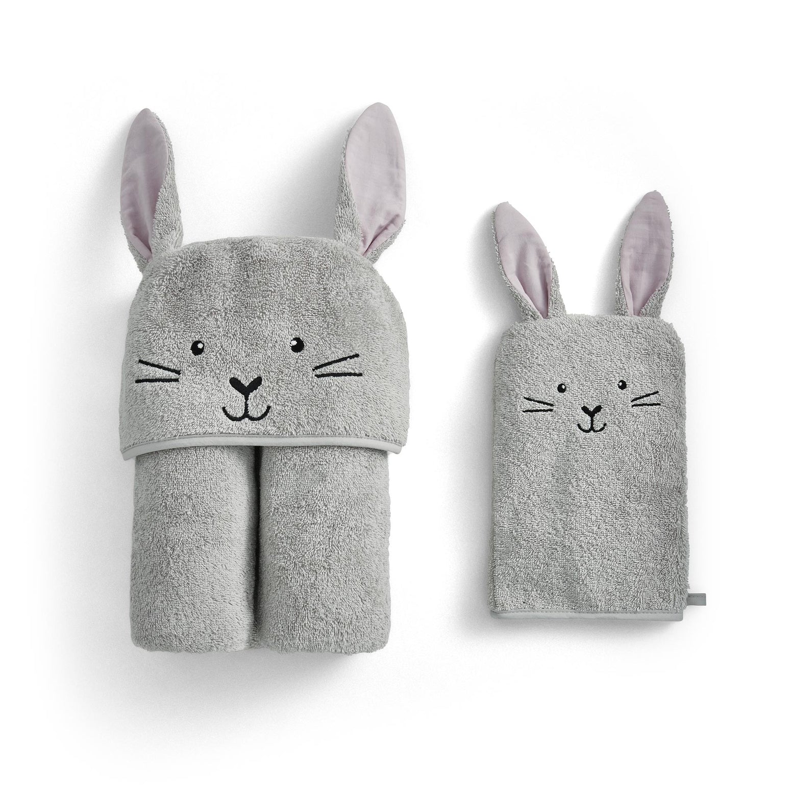 Bunny Cuddle Wrap & Mitt Set