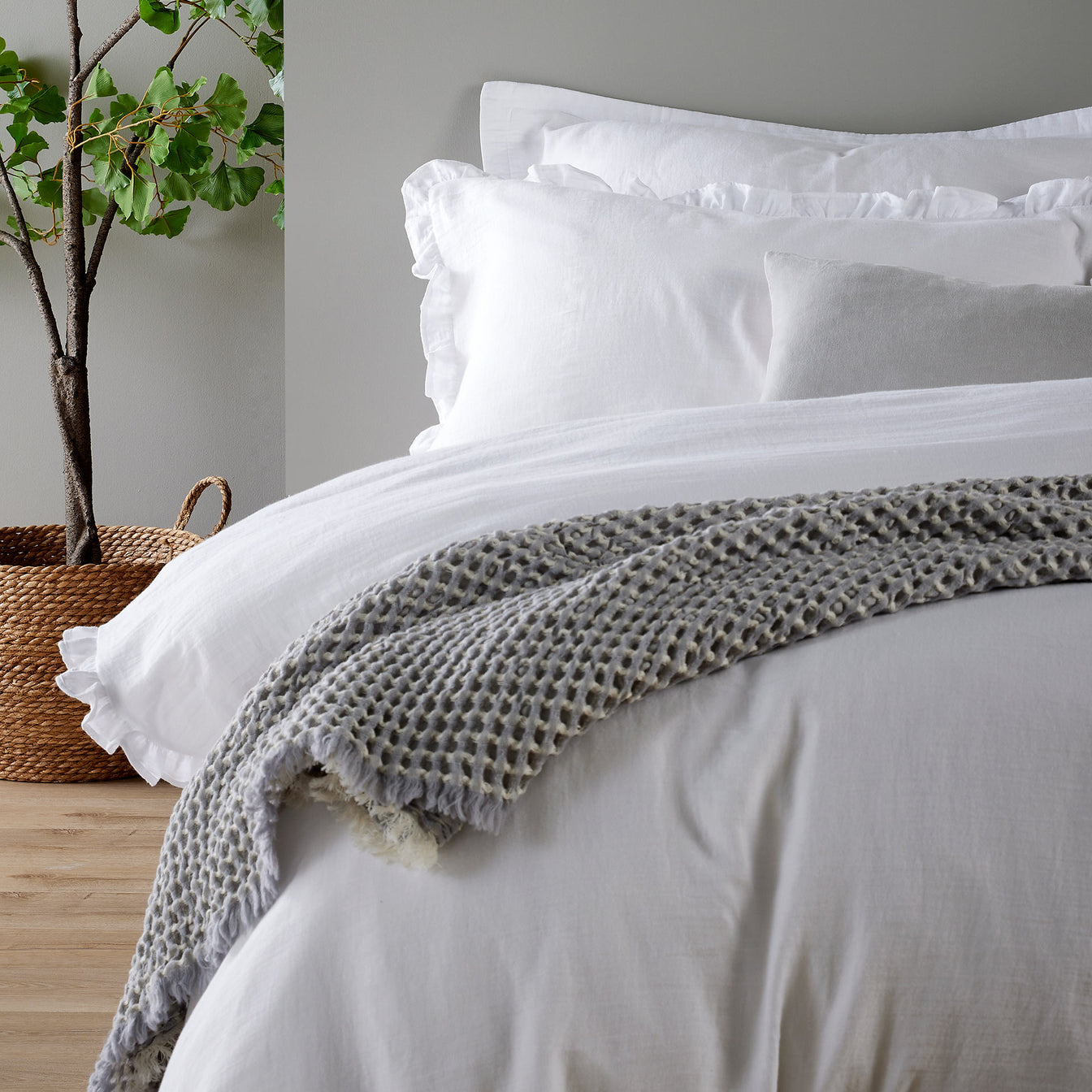 Organic Retreat Ruffle Duvet Set