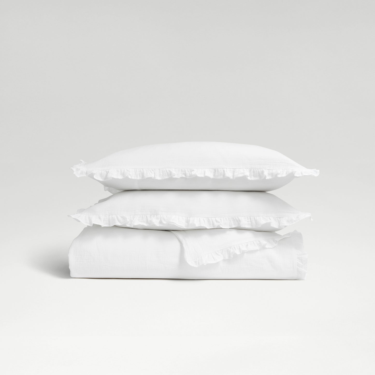 Organic Retreat Ruffle Duvet Set