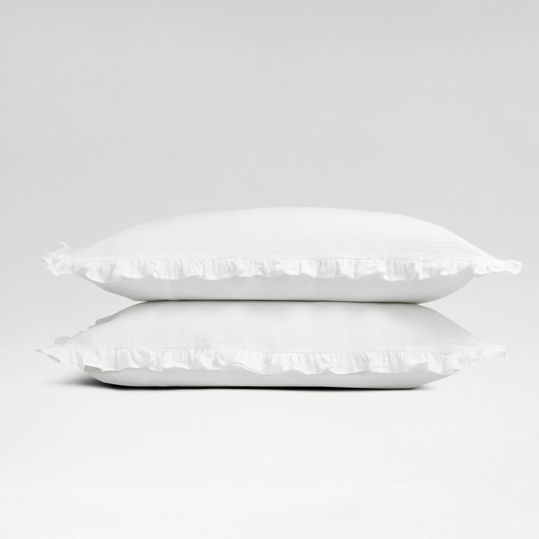Organic Retreat Ruffle Pillowcases