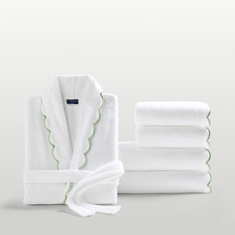 Scallop Towels and Robe Bundle