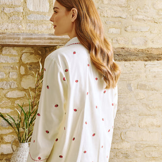 Strawberry Embroidery PJ's