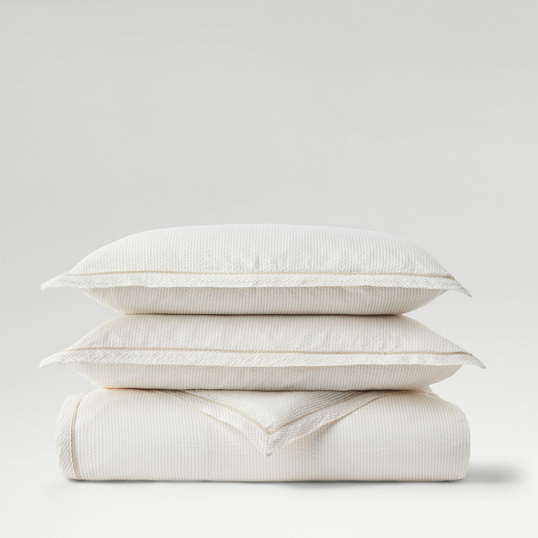 Seersucker Stripe Duvet Set