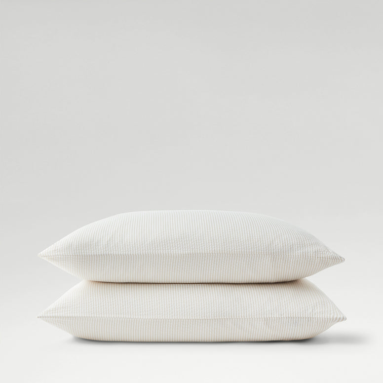 Seersucker Stripe Standard Pillowcase Pair