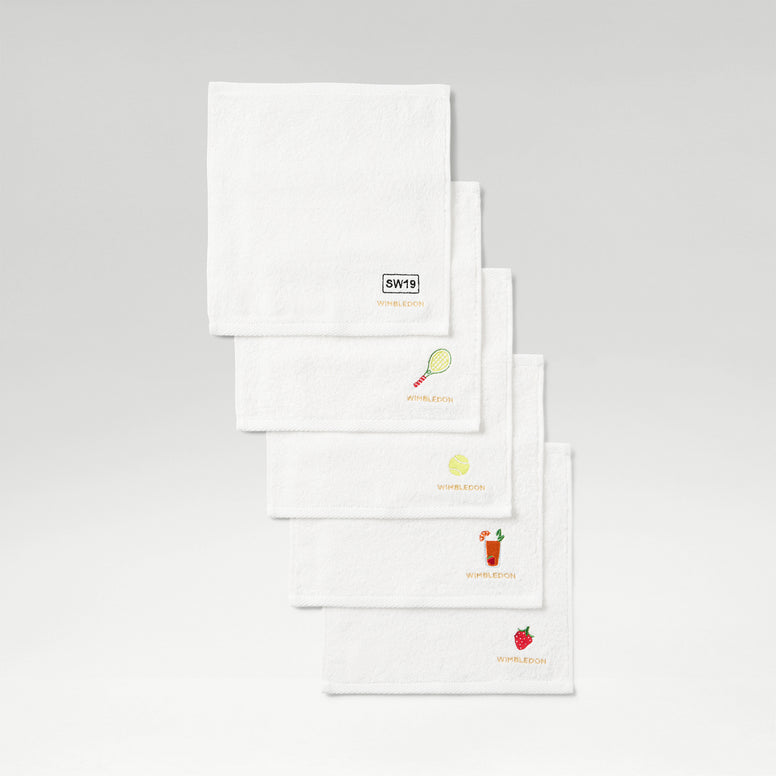Wimbledon Icons Face Cloth Set (5-Pack)